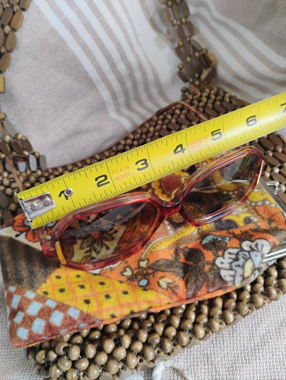 Vintage Bundle Groovy Granny Handbag Sunglass & Pouch